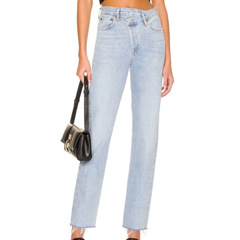 Agolde Criss Cross Straight Leg denim